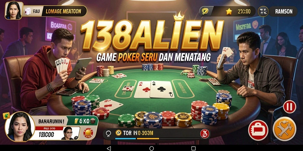 Tampilan menarik permainan Poker dalam 138ALIEN dengan grafis yang memukau.