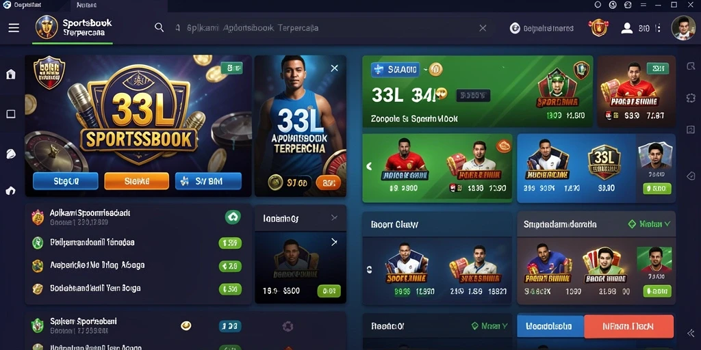 Tampilan menarik dari gameplay Sportsbook di 33L.