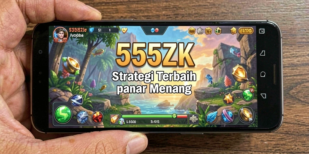 Tampilan gameplay strategi di 555ZK yang menegangkan.