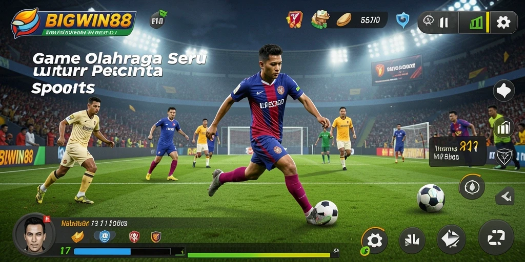 Tampilan gameplay <strong>BIGWIN88</strong> yang seru dan kompetitif dalam olahraga.