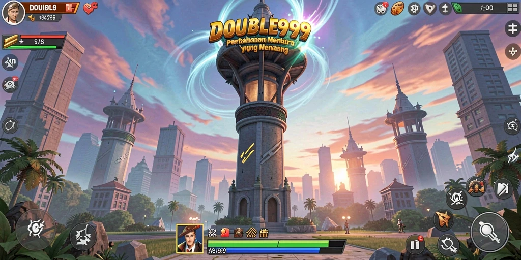Tampilan gameplay seru dan grafik yang menarik dari DOUBLE999.