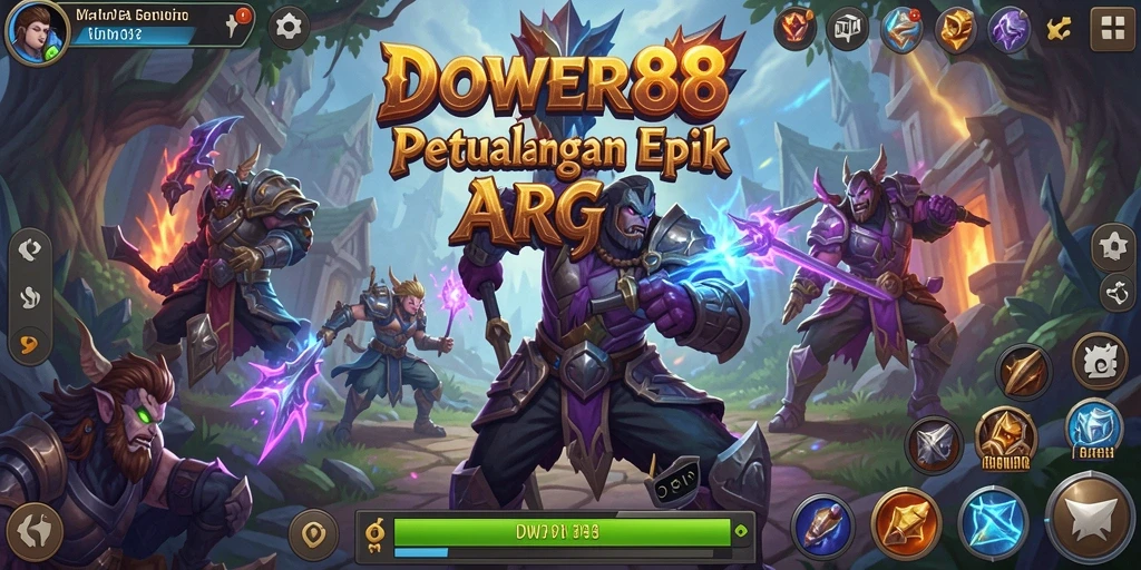 Tampilan gameplay seru DOWER88 dengan aksi pertempuran yang mendebarkan.
