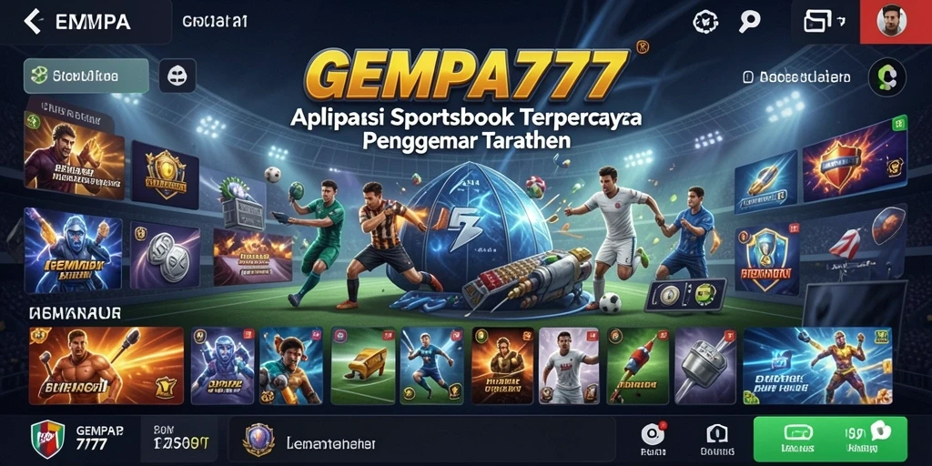 Tampilan gameplay aplikasi Sportsbook GEMPA777 yang menarik.