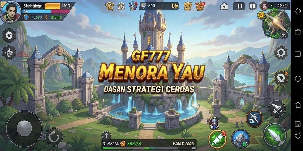 Tampilan menarik gameplay menara pertahanan di GF777.