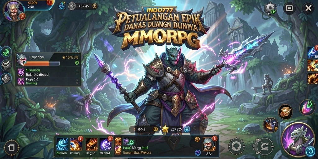 Gameplay seru INDO777 dalam dunia MMORPG yang luas.
