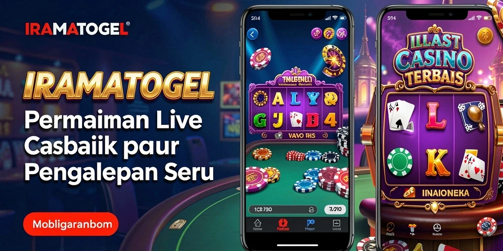Tampilan menarik dari gameplay Live Casino di IRAMATOGEL.