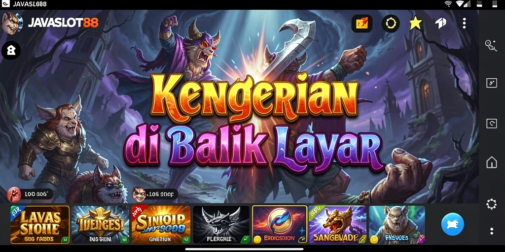 Screenshot gameplay menampilkan kegelapan dan kengerian dari JAVASLOT88.
