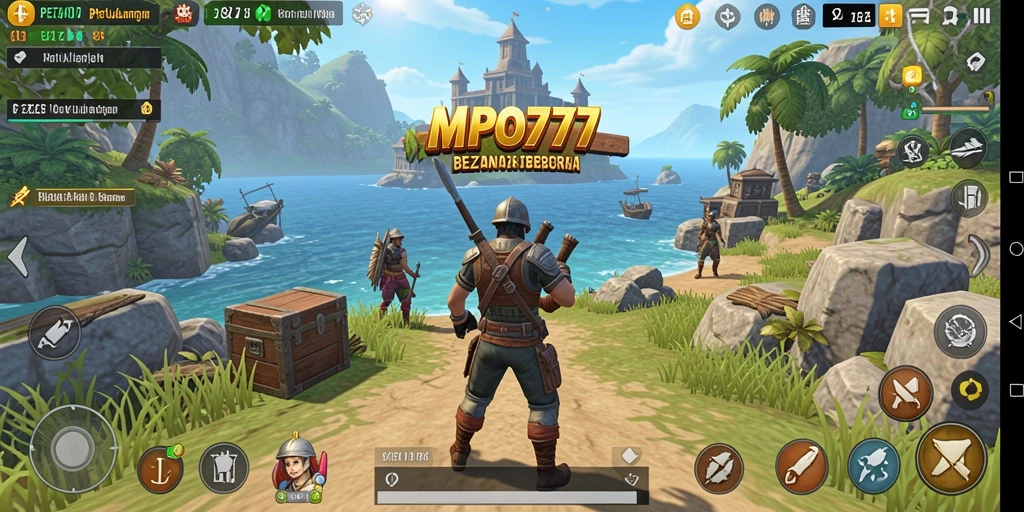 Tampilan gameplay MPO777 menunjukkan petualangan seru di dunia terbuka.