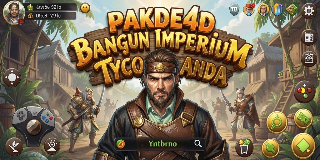 Tampilan gameplay PAKDE4D yang menampilkan kekayaan bisnis yang dibangun.