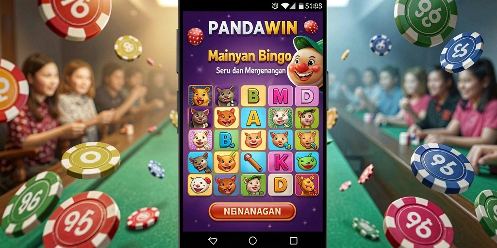 Tampilan menarik gameplay Bingo di PANDAWIN.