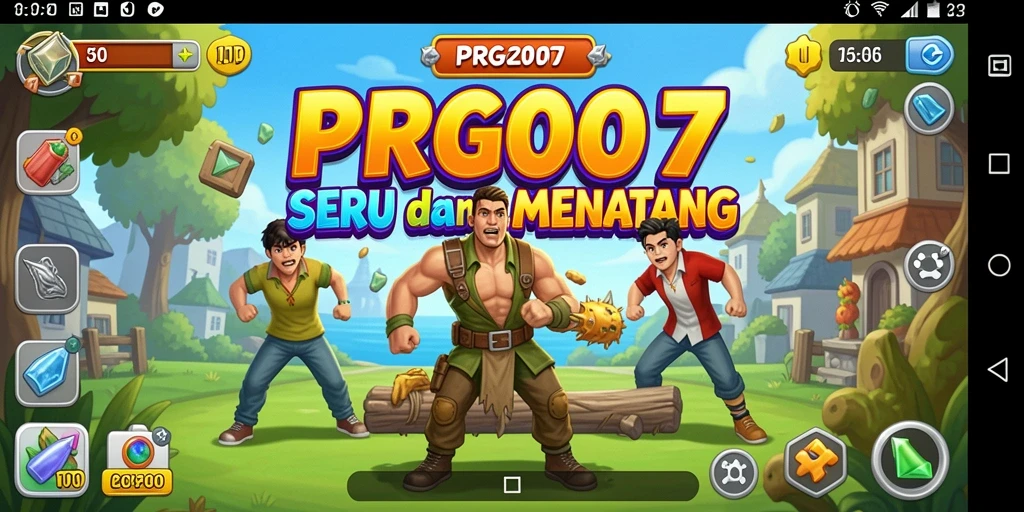 Tampilan gameplay menarik dan penuh warna dari PRG007.