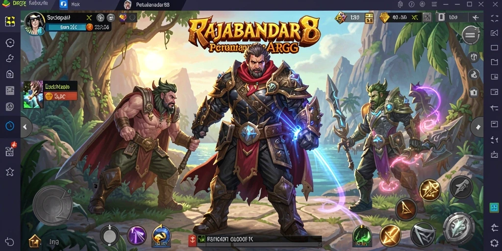Tangkapan layar utama menampilkan aksi seru dalam gameplay ARPG.
