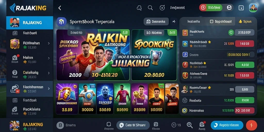 Tampilan gameplay RAJAKING yang menarik dan interaktif.