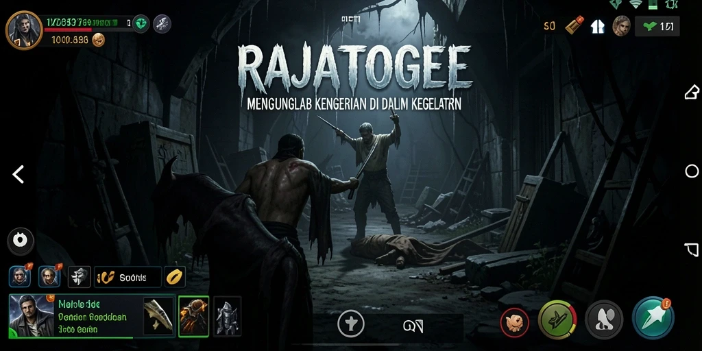 Menampilkan gameplay menegangkan di kedalaman dunia horor.