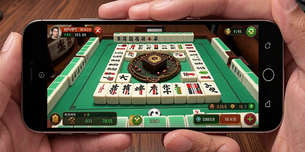 Screenshot gameplay RPVIP3 yang menampilkan berbagai papan Mahjong.
