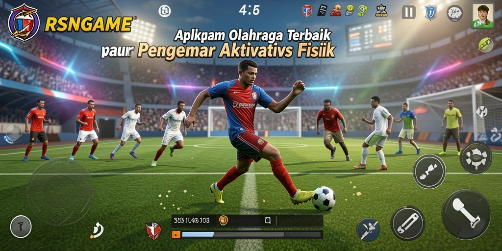 Tampilan gameplay RSNGAME dengan berbagai pilihan olahraga yang seru.