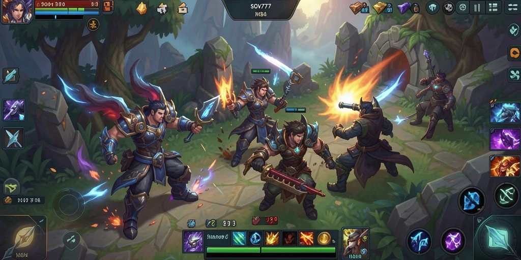 Tampilan gameplay SOV777 yang seru dan menegangkan dalam pertarungan tim.