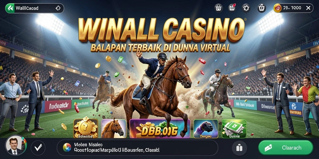 Screenshot gameplay WINALLCASINO yang menampilkan balapan seru dan mobil cepat.