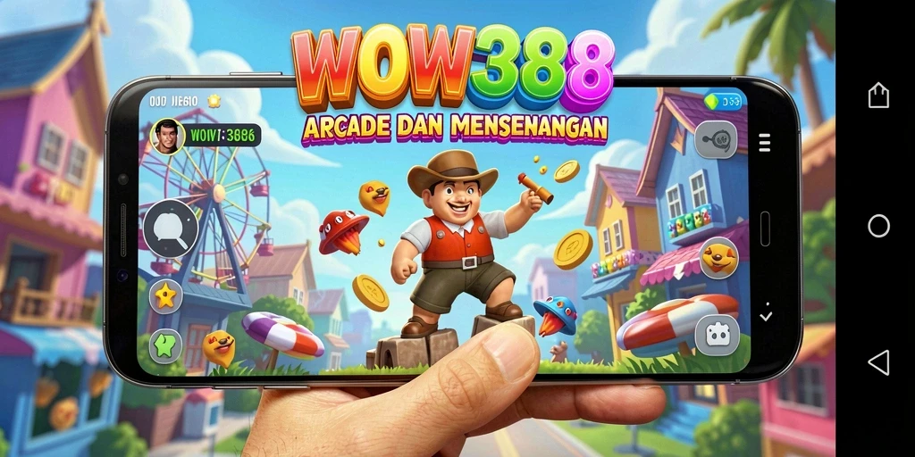 Tampilan menegangkan dari gameplay WOW388 dengan tantangan Arcade.